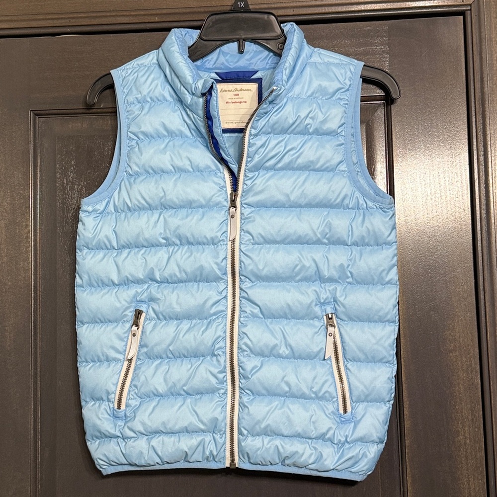Hanna Andersson Light Blue Quilted Puffy Vest